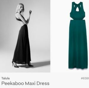 Talula Black Peekaboo Maxi Dress